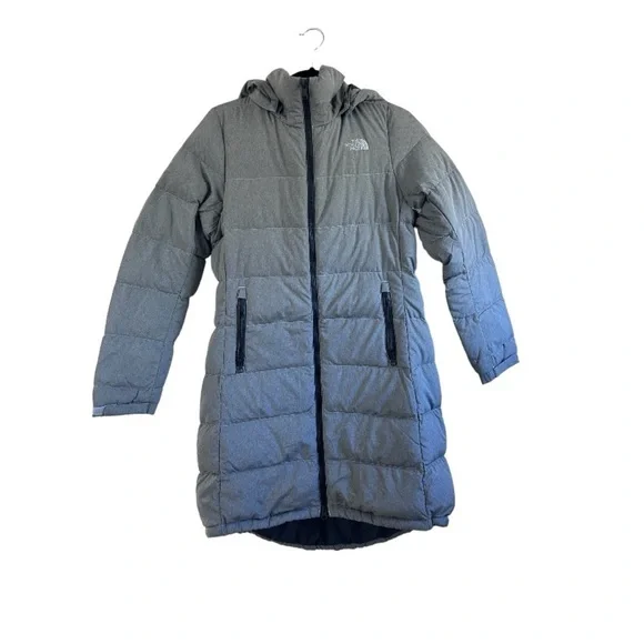 The North Face Heather Grey Metropolis III Standard-Fit Down Puffer Parka Sz. S